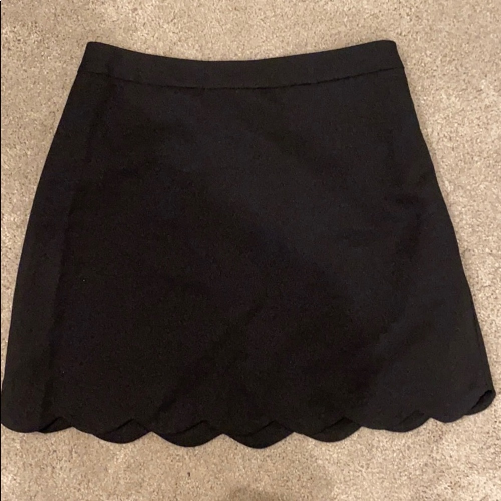 Lush high waisted scallop skirt